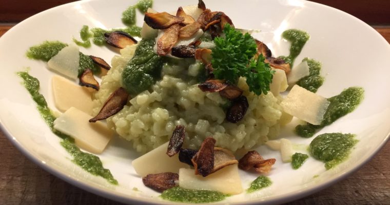 Risotto mit Petersilienwurzeln