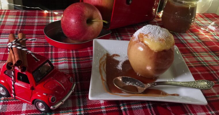 Bratapfel mit Käsekuchenfüllung